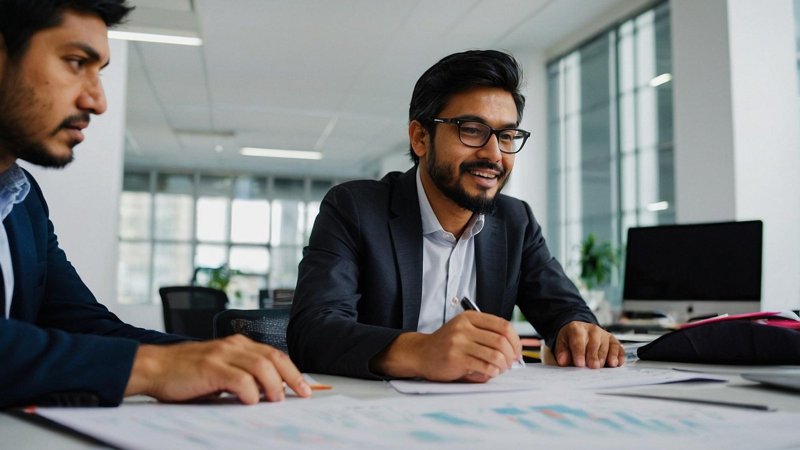 Professional team meeting